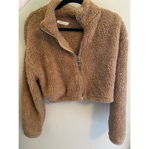 Cropped Teddy Jacket